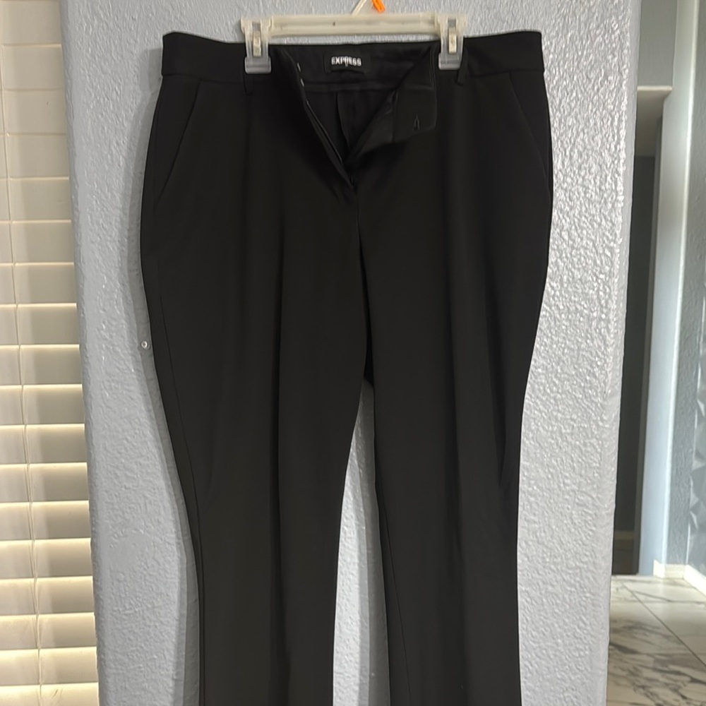 Express Black Dress Jeans Classic Straight-Leg